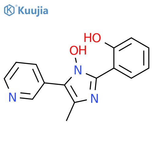 Phenol, 2-[1-hydroxy-4-methyl-5-(3-pyridinyl)-1H-imidazol-2-yl]- structure
