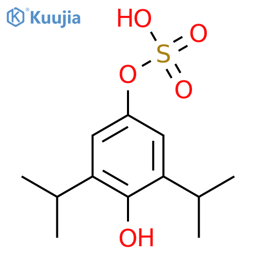 1,4-Benzenediol,2,6-bis(1-methylethyl)-, 4-(hydrogen sulfate) structure