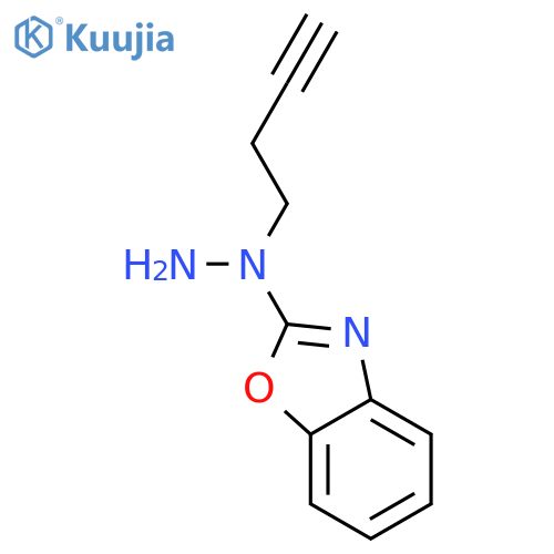 Benzoxazole, 2-[1-(3-butynyl)hydrazino]- structure
