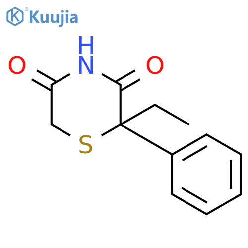 3,5-Thiomorpholinedione,2-ethyl-2-phenyl- structure