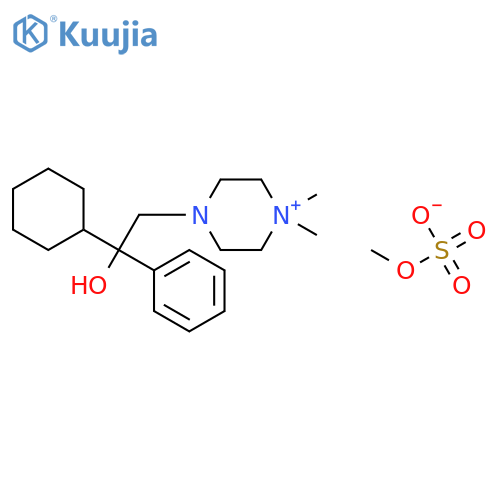 4-(2-Cyclohexyl-2-hydroxy-2-phenylethyl)-1,1-dimethylpiperazin-1-ium Methyl Sulfate structure