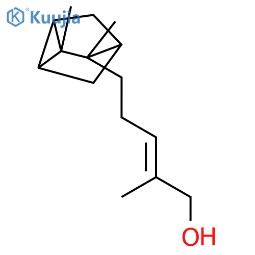 2-Penten-1-ol,5-[(1R,3R,6S)-2,3-dimethyltricyclo[2.2.1.02,6]hept-3-yl]-2-methyl-, (2Z)- structure