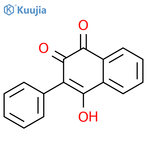 4-hydroxy-3-phenylnaphthalene-1,2-dione structure