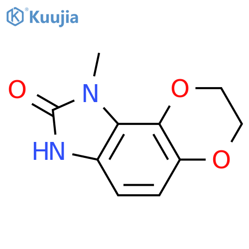 1,3,7,8-tetrahydro-1-methyl-2H-[1,4]Dioxino[2,3-e]benzimidazol-2-one structure