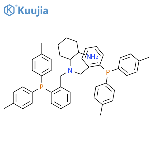 (1R,2R)-N1,N1-Bis(2-(di-p-tolylphosphino)-benzyl)cyclohexane-1,2-diamine structure