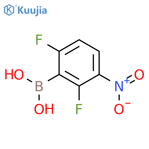 (2,6-difluoro-3-nitrophenyl)boronic acid structure
