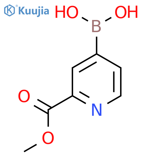 [2-(methoxycarbonyl)pyridin-4-yl]boronic acid structure