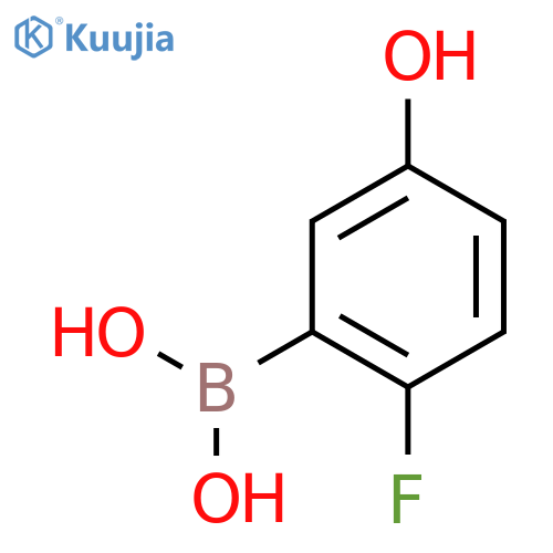 (2-Fluoro-5-hydroxyphenyl)boronic acid structure