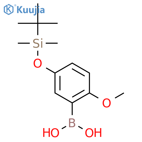 5-(t-Butyldimethylsilyloxy)-2-methoxyphenylboronic Acid structure