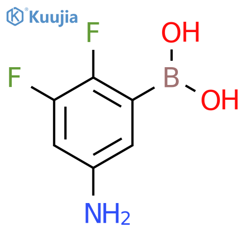 5-Amino-2,3-difluorophenylboronic Acid structure