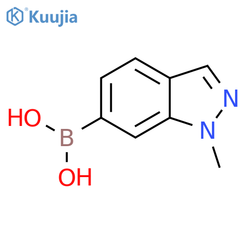 (1-Methyl-1H-indazol-6-yl)boronic acid structure