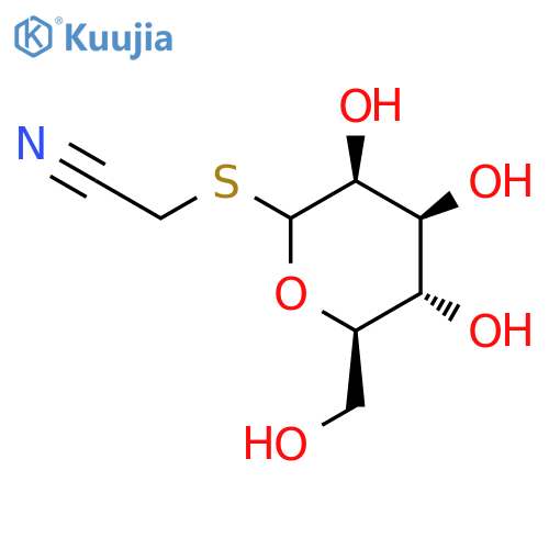 Acetonitrile, (D-mannopyranosylthio)- structure