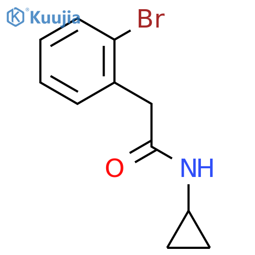 2-(2-Bromophenyl)-N-cyclopropylacetamide structure
