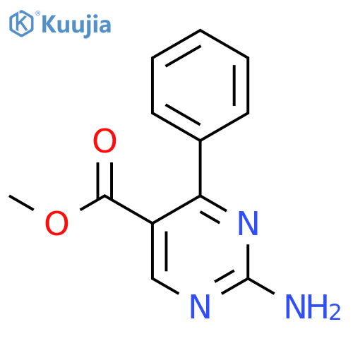 Methyl 2-amino-4-phenylpyrimidine-5-carboxylate structure