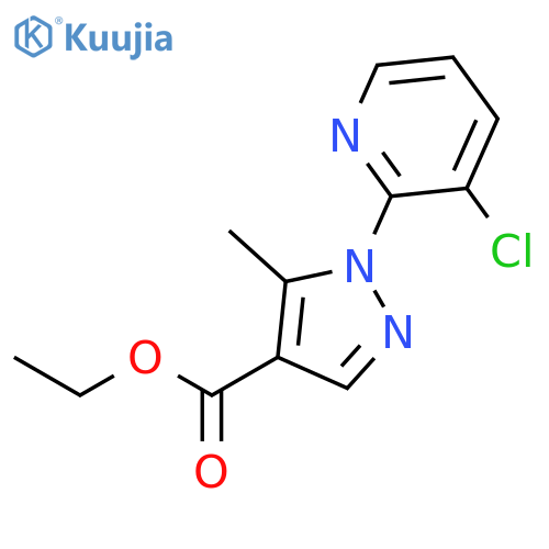 Ethyl 1-(3-chloropyridin-2-yl)-5-methylpyrazole-4-carboxylate structure