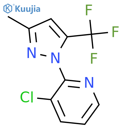 3-Chloro-2-(3-methyl-5-(trifluoromethyl)pyrazol-1-yl)pyridine structure