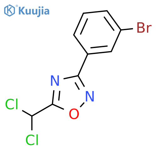 3-(3-Bromophenyl)-5-(dichloromethyl)-1,2,4-oxadiazole structure