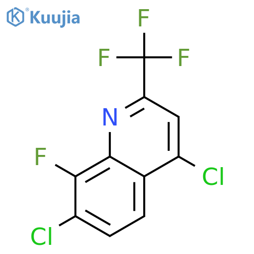 4,7-Dichloro-8-fluoro-2-(trifluoromethyl)quinoline structure