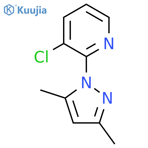 3-Chloro-2-(3,5-dimethyl-1H-pyrazol-1-yl)pyridine structure