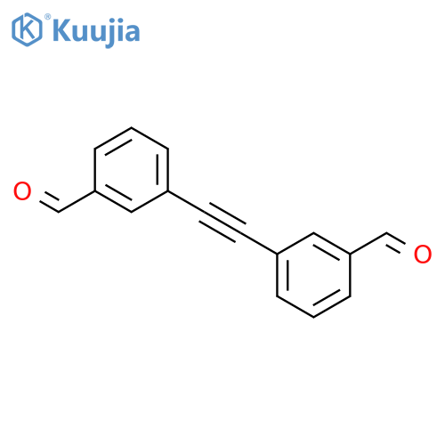 Benzaldehyde, 3,3'-(1,2-ethynediyl)bis- structure