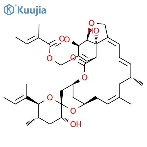 Milbemycin B,28-deoxy-6,28-epoxy-22-hydroxy-26-[(2-methyl-1-oxo-2-butenyl)oxy]-25-[(1S)-1-methyl-1-propenyl]-,(6R,22R,25S)- (9CI) structure