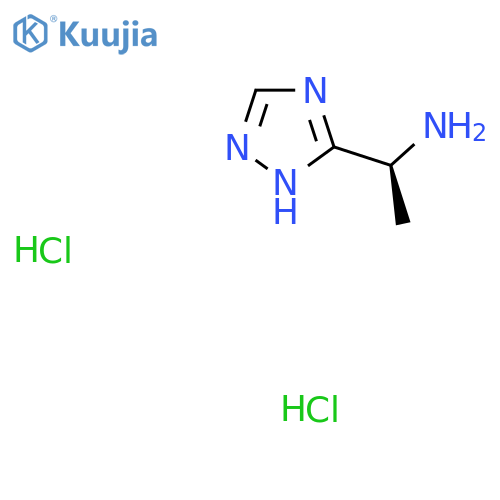 (1S)-1-(1H-1,2,4-triazol-3-yl)ethan-1-amine dihydrochloride structure