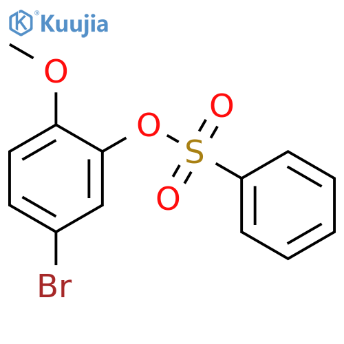5-Bromo-2-methoxyphenyl benzenesulfonate structure