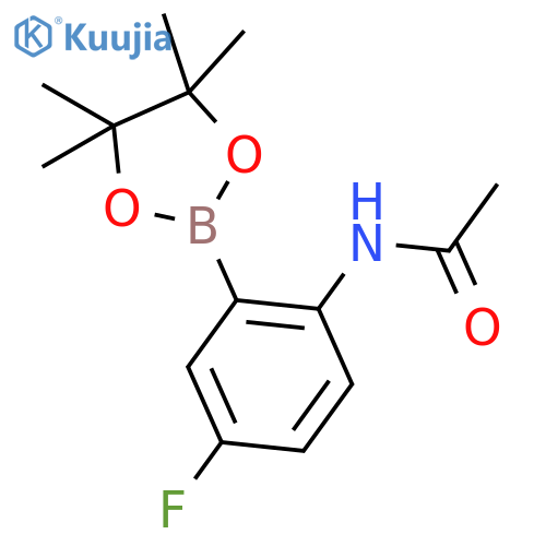 2-Acetamido-5-fluorophenylboronic Acid Pinacol Ester structure