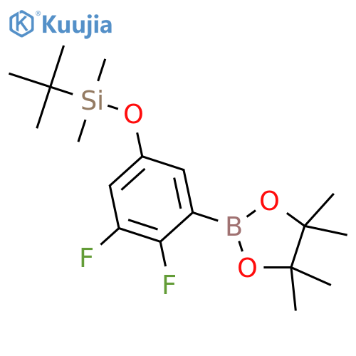 5-(t-Butyldimethylsilyloxy)-2,3-difluorophenylboronic Acid Pinacol Ester structure