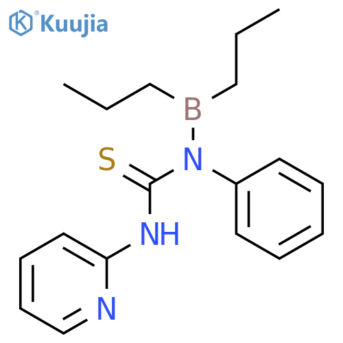 Thiourea, N-(dipropylboryl)-N-phenyl-N'-2-pyridinyl- structure