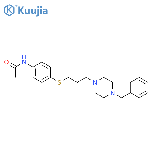 Acetamide,N-[4-[[3-[4-(phenylmethyl)-1-piperazinyl]propyl]thio]phenyl]- structure