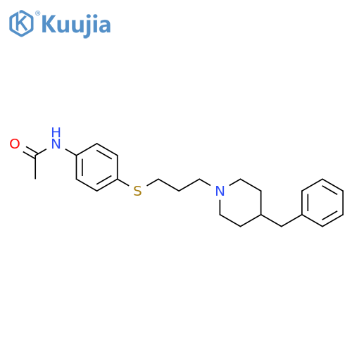 Acetamide,N-[4-[[3-[4-(phenylmethyl)-1-piperidinyl]propyl]thio]phenyl]- structure