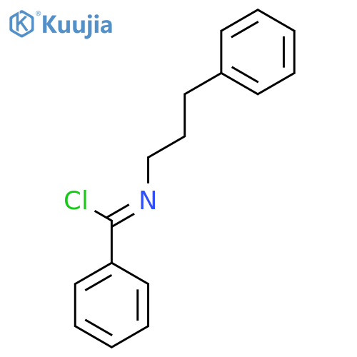 BENZENECARBOXIMIDOYL CHLORIDE, N-(3-PHENYLPROPYL)- structure