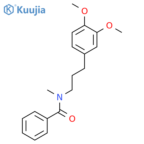 Benzamide, N-[3-(3,4-dimethoxyphenyl)propyl]-N-methyl- structure