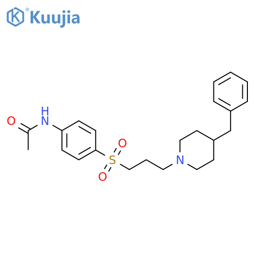 Acetamide,N-[4-[[3-[4-(phenylmethyl)-1-piperidinyl]propyl]sulfonyl]phenyl]- structure