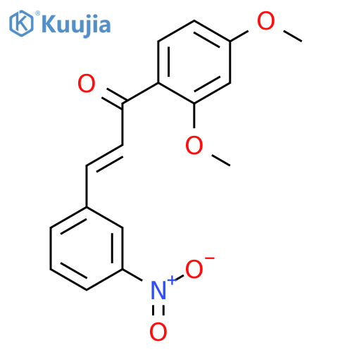 1-(2,4-dimethoxyphenyl)-3-(3-nitrophenyl)prop-2-en-1-one structure