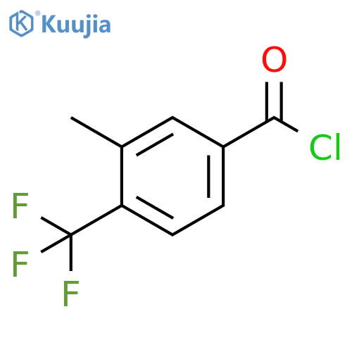 3-methyl-4-(trifluoromethyl)benzoyl chloride structure