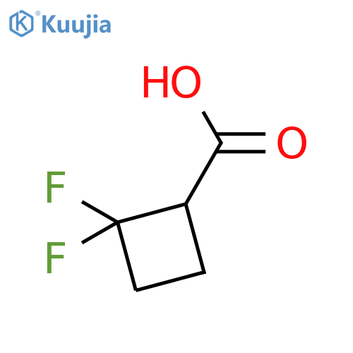 2,2-difluorocyclobutane-1-carboxylic acid structure