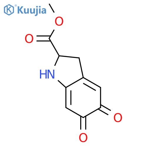 1H-Indole-2-carboxylicacid,2,3,5,6-tetrahydro-5,6-dioxo-,methylester(9CI) structure