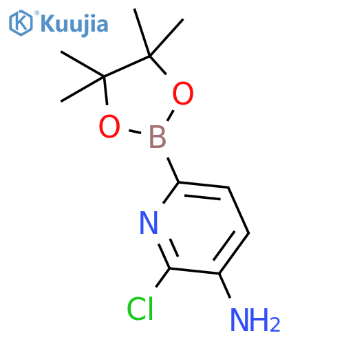 3-Amino-2-chloropyridine-6-boronic Acid Pinacol Ester structure