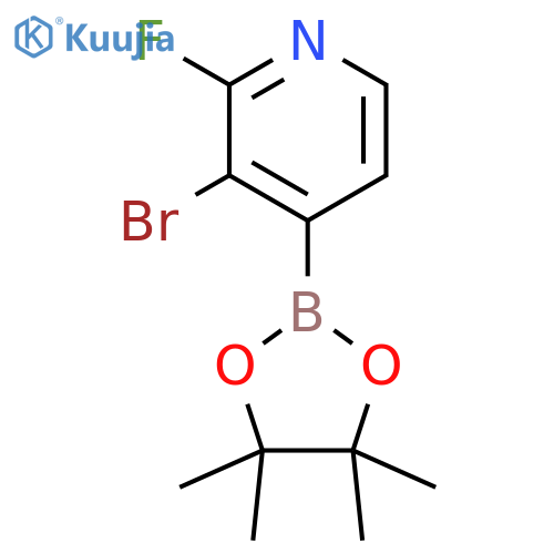 3-Bromo-2-fluoropyridine-4-boronic Acid Pinacol Ester structure