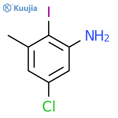 5-Chloro-2-iodo-3-methylaniline structure