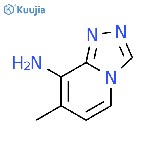 7-Methyl-1,2,4triazolo4,3-apyridin-8-amine structure
