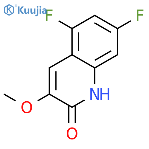 5,7-Difluoro-3-methoxyquinolin-2(1H)-one structure