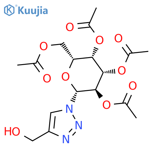 1H-1,2,3-Triazole-4-methanol, 1-(2,3,4,6-tetra-O-acetyl-β-D-galactopyranosyl)- structure