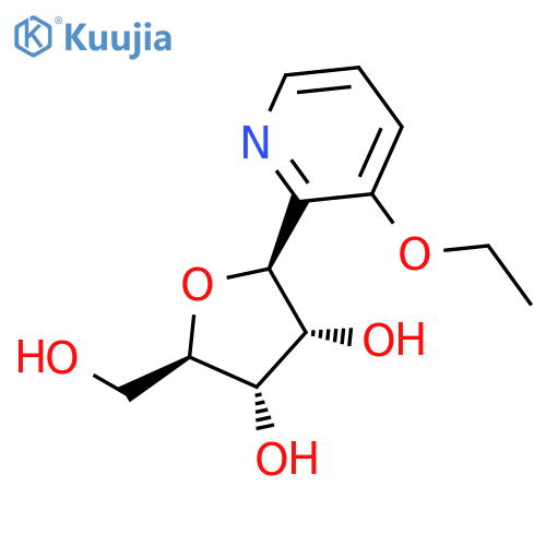 D-Ribitol, 1,4-anhydro-1-C-(3-ethoxy-2-pyridinyl)-, (1S)- structure