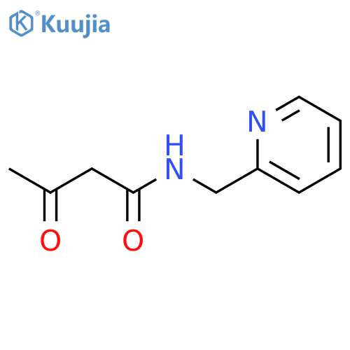 3-oxo-N-(pyridin-2-ylmethyl)butanamide structure