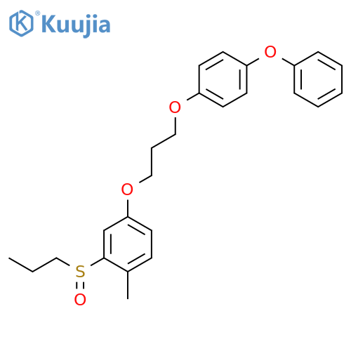 Benzene, 1-[3-[4-methyl-3-(propylsulfinyl)phenoxy]propoxy]-4-phenoxy- structure