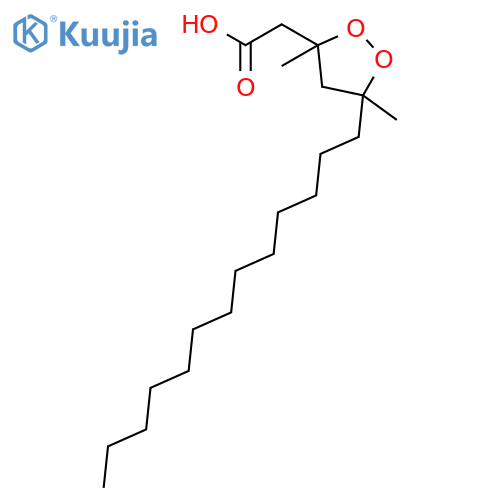 1,2-Dioxolane-3-acetic acid, 3,5-dimethyl-5-tridecyl- structure