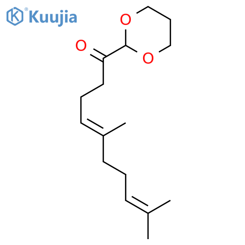 4,8-Decadien-1-one, 1-(1,3-dioxan-2-yl)-5,9-dimethyl-, (E)- structure